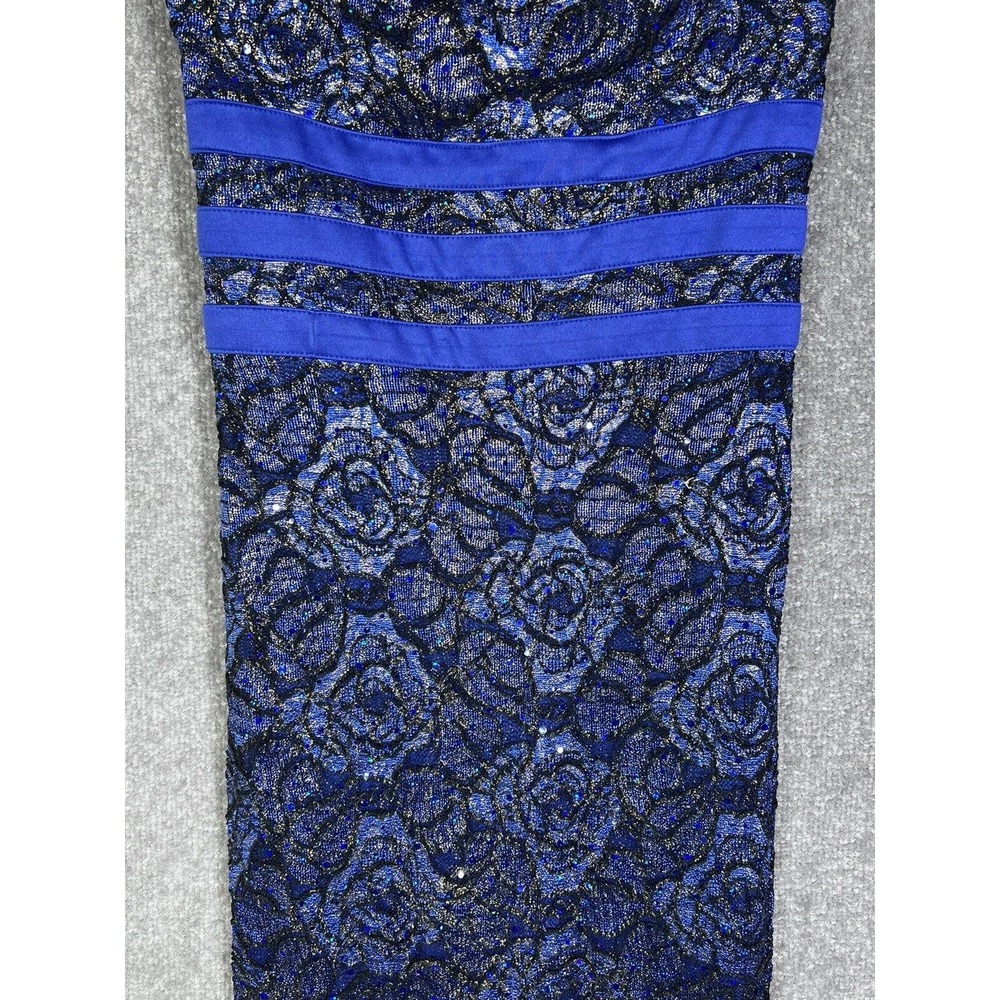 La Scala Iridescent Sequin Sleeveless Fitted Maxi… - image 6